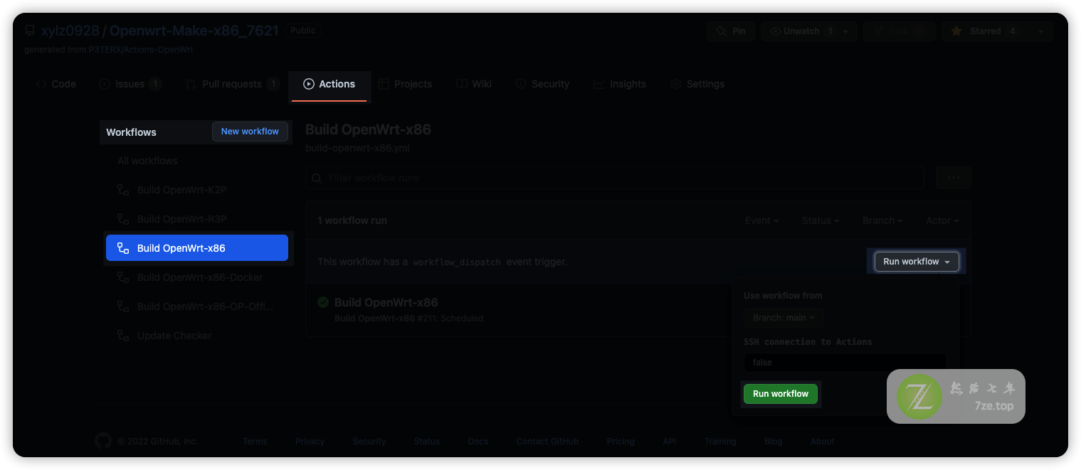 Openwrt 编译 – GitHub Action 自动化编译插图1